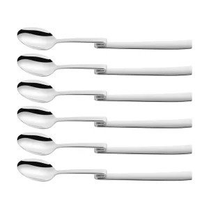 Set Cucharas Latte Macchiato, acero inoxidable 6 piezas