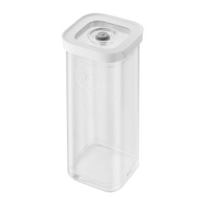Contenedor CUBE 3S/ 1.3 L, transparente-blanco