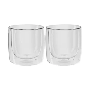 Set 2 Vasos de cristal para whisky, 270 ml