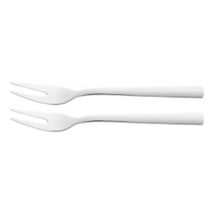 Juego de tenedores para carne, Acero inoxidable pulido, 2 piezas