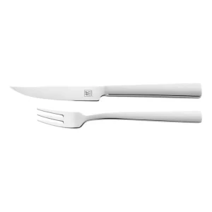 Juego de cubiertos para carne acero inoxidable 23 cm