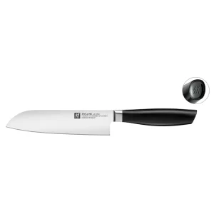 Cuchillo Santoku 18 cm, Negro