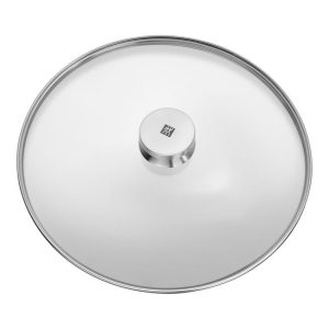 Tapa de cristal, perilla de aluminio 30 cm