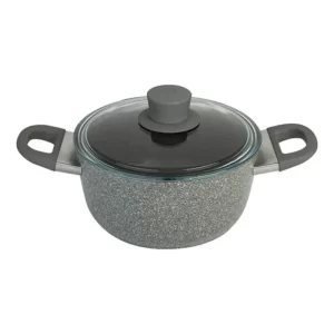 Cacerola De Aluminio Y Granito C/tapa, 20cm