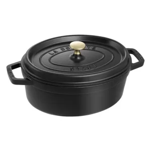 Cocotte ovalado, Negro, Hierro fundido - 27 cm