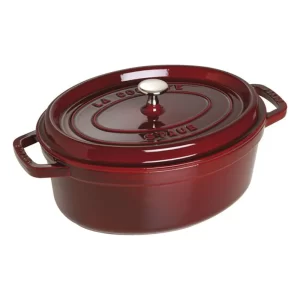 Cocotte ovalado, Rojo Granadina, Hierro fundido - 33 cm