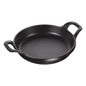 Plato redondo, Hierro fundido, Negro - 16 cm