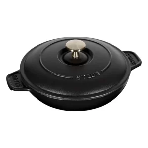 Plato para horno redondo, Hierro fundido, Negro - 20 cm