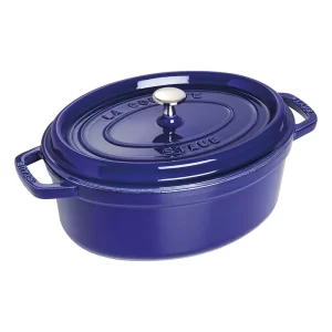 Cocotte ovalado, Azul, Hierro fundido - 27 cm