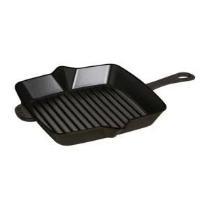 Sartén American Grill Cuadrado Hierro Fundido, negro – 26 cm