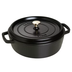Cocotte bajo redondo, Negro, Hierro fundido - 26 cm