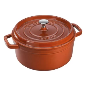 Cocotte redondo, Rojo Canela, Hierro fundido - 24 cm