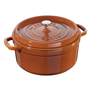 Cocotte redondo, Rojo Canela, Hierro fundido - 28 cm