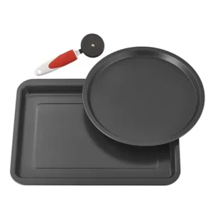 Juego Pizza Molde para Pizza de 28 cm + Banderja y cortador